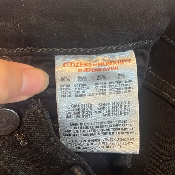 Citizens of humanity Black waxed jeans - Picture 5 of 5